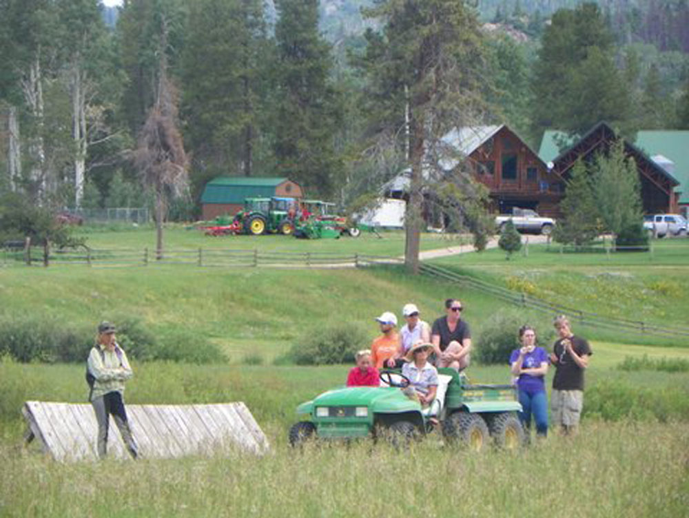 Deeda Randle eventing clinic at Flying Horse Ranch in Oak Creek, CO
